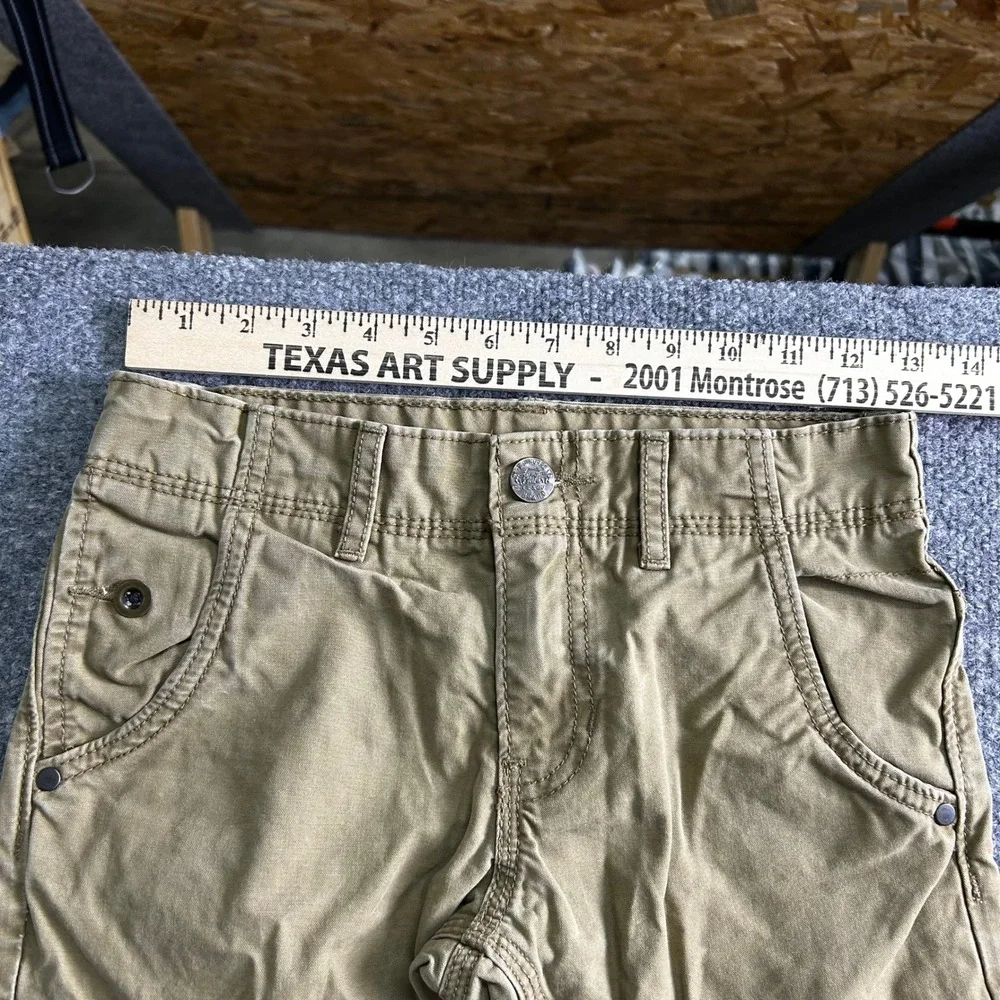 Levi's Cargo Pants Mens Size 26x26 Khaki Tan 511 Skinny Fit Cotton Utility Flaw